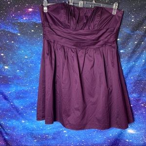 David’s Bridal- Purple Strapless  Dress size 20